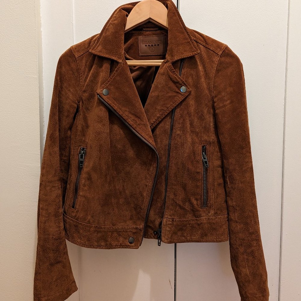 Blank NYC suede moto jacket